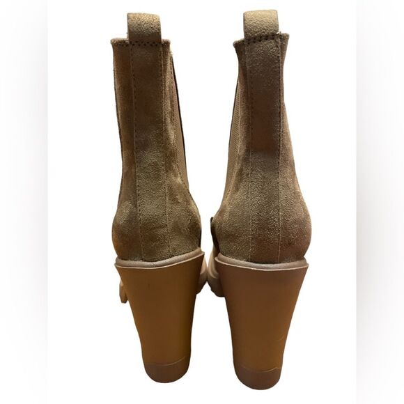 new Nine West chunky y2k block Ream Women High Heel Chelsea Boots 7.5 - Picture 7 of 11